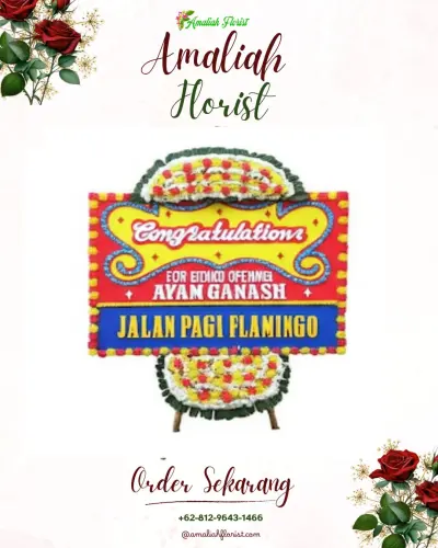 Bunga Papan Congratulation di Nyamok